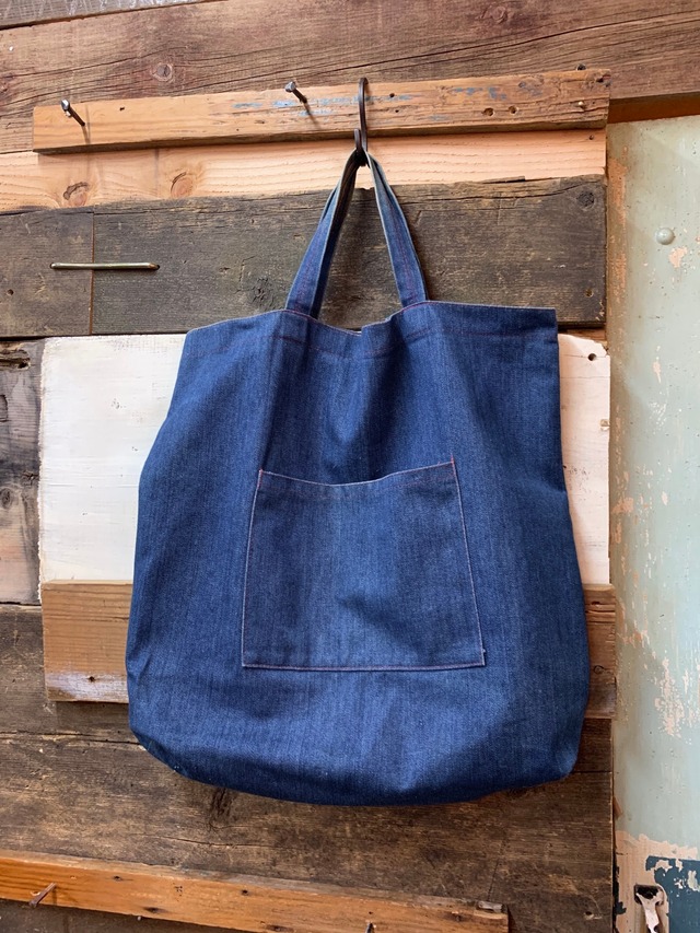 70-80's unknown denim tote bag