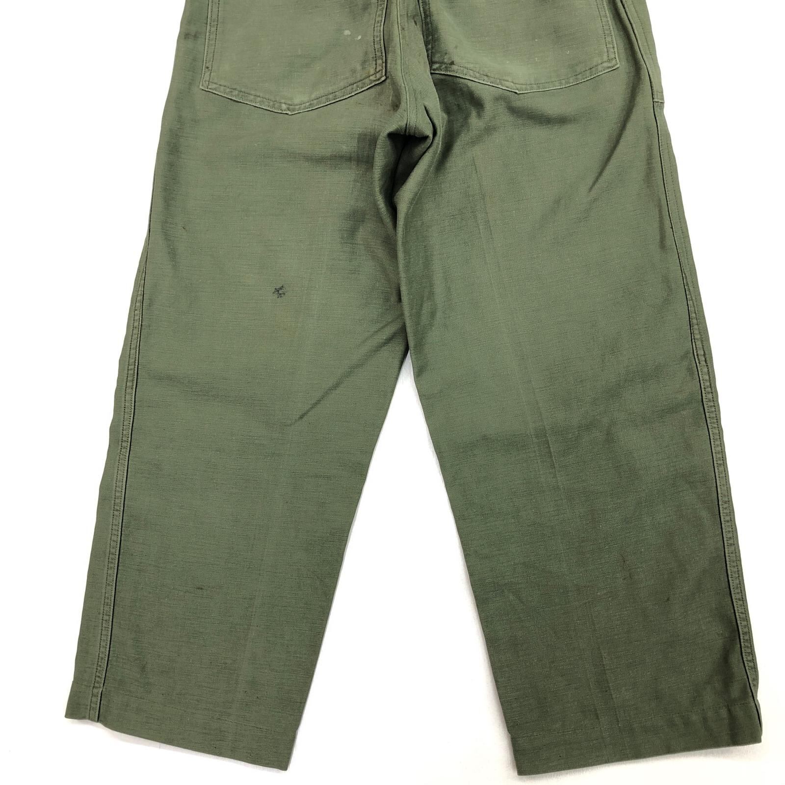 U.S.ARMY 60-70年代 OG-107 ベイカーパンツ W25 L23-24 相当 小さい