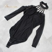 社交ダンス 衣装 スタンダード トップス レオタード レッスンウェア 女性用 レディース オールシーズン 黒 Scarlet スカーレット ブラック系 ラインストーン レース 長袖 社交ダンス トップス レディース レオタード 黒系 女性用 伸縮性