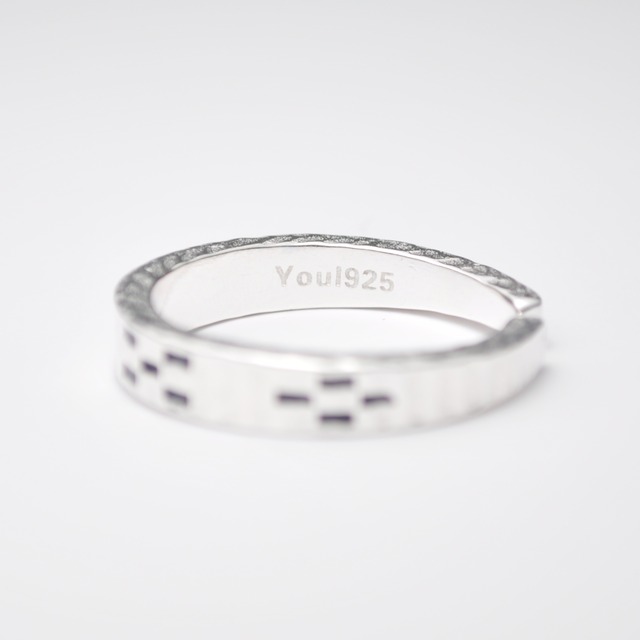 ★ミンサーリング  silver925 フリーサイズ ブラック★