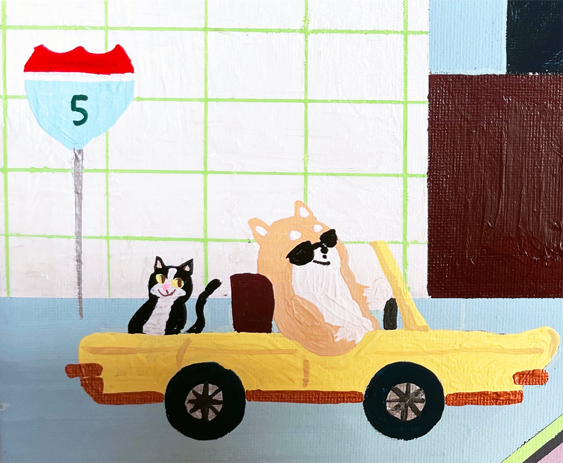 原画：4号】Shiba boy meets Shiba boy meets | Yoshie Moriuchi