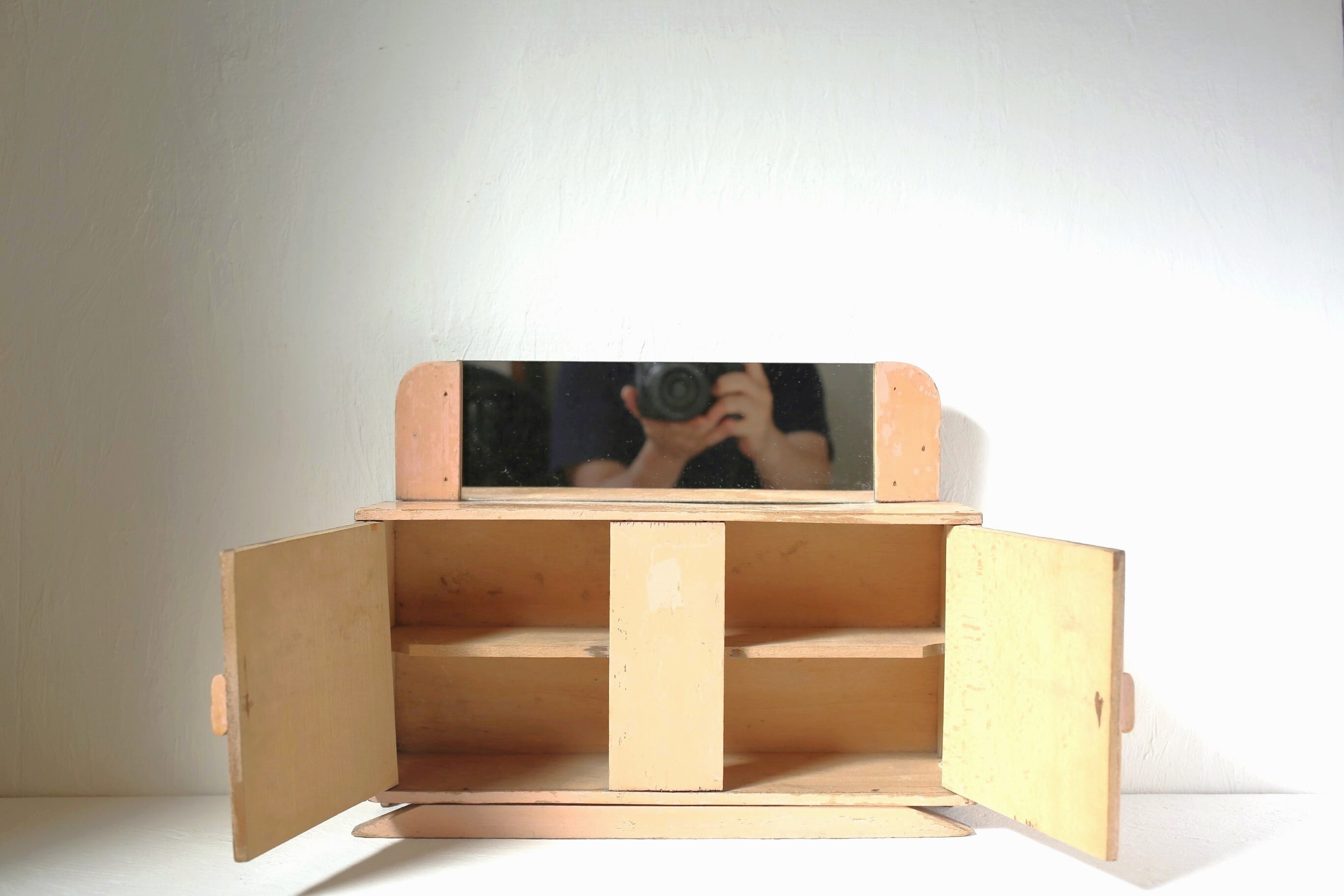 フランス アンティーク ヴィンテージ ドールハウス dinette ミラー付き