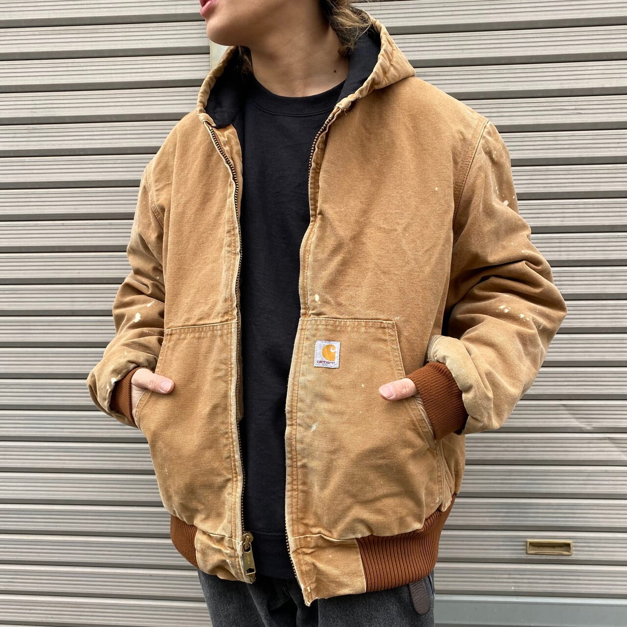 USA製 カーハート UFCW アクティブパーカー ワークジャケット メンズXL  