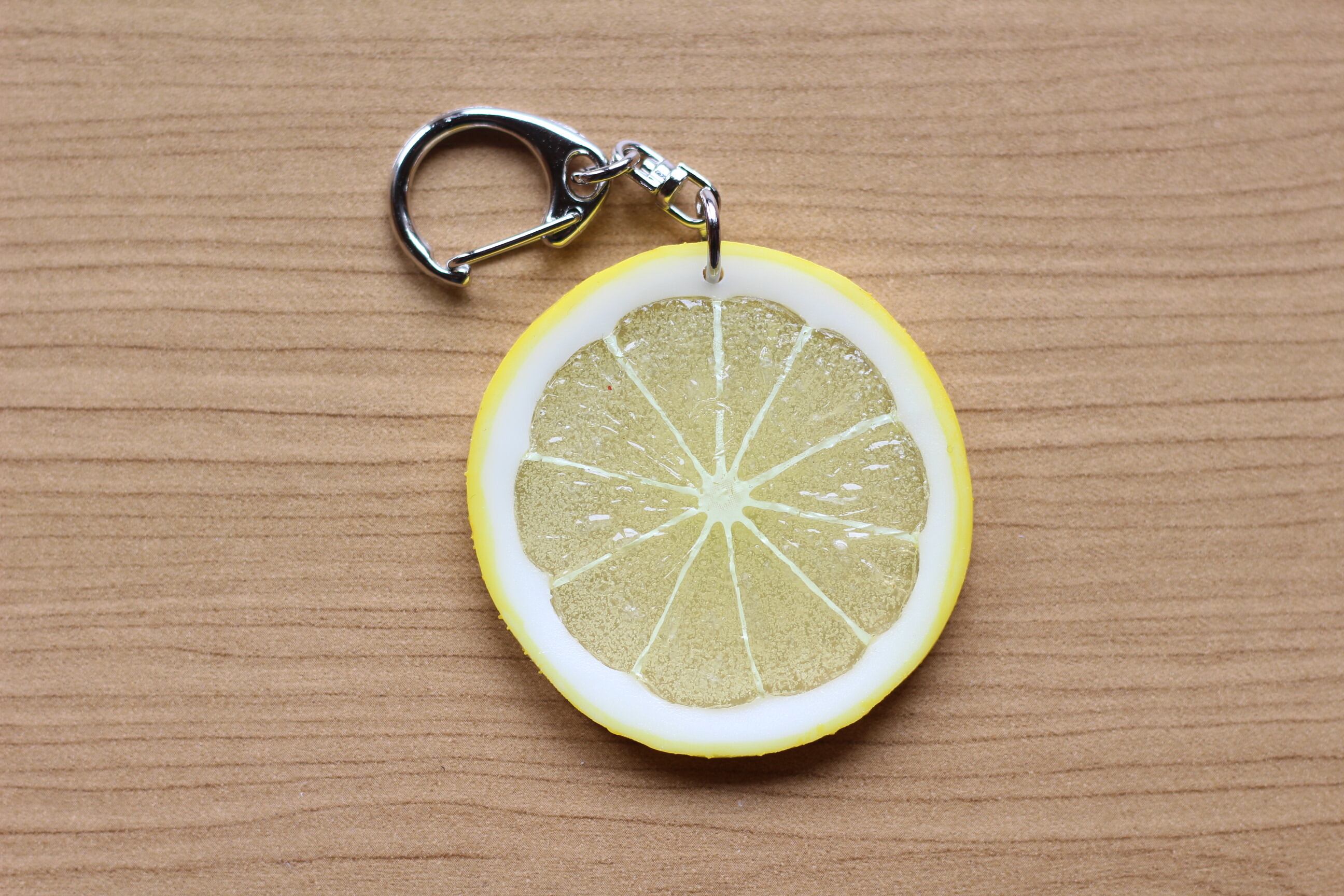 食品サンプル 輪切りレモンキーホルダー さんぷる工房