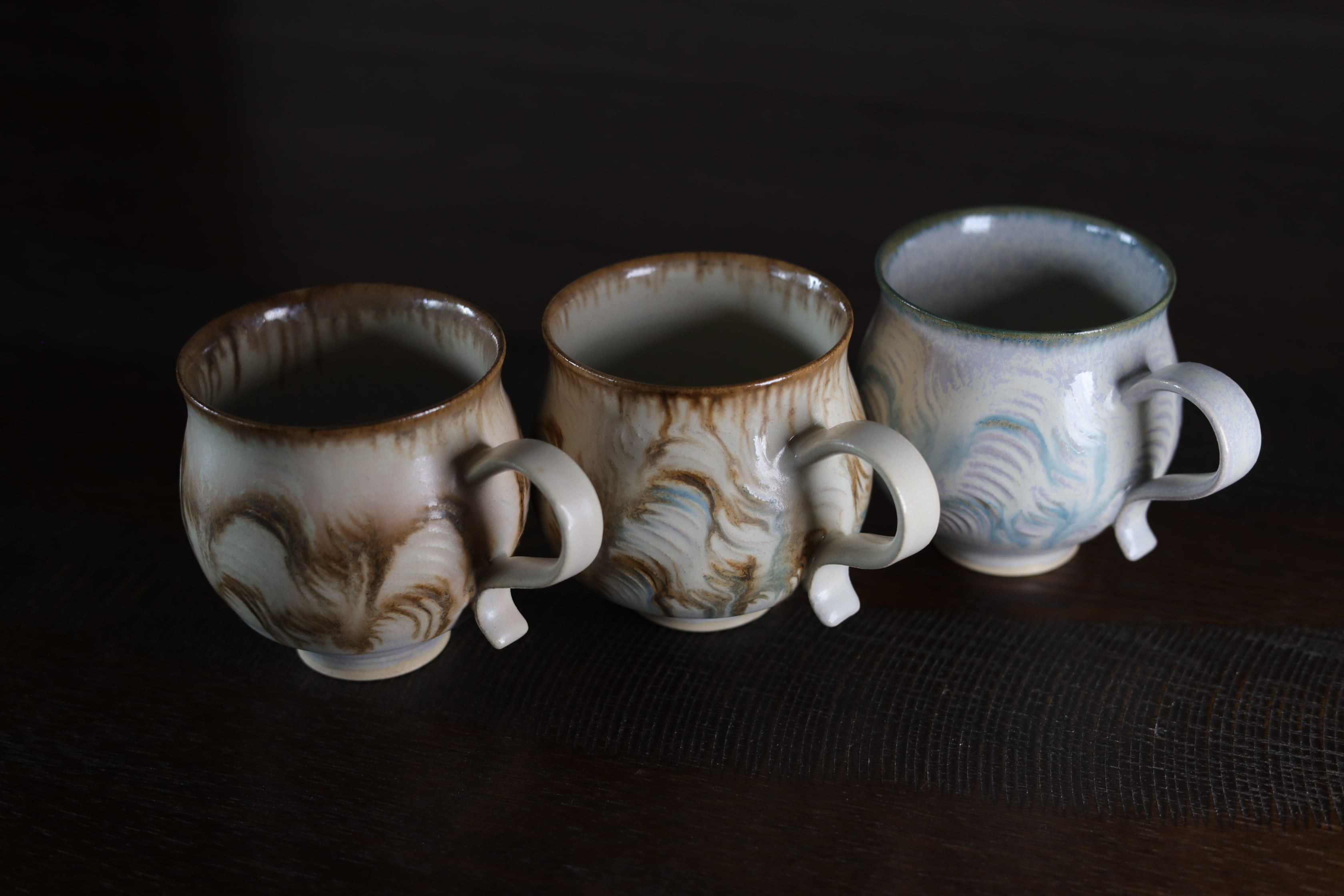 受注生産】ねじり取手マグ Ooze Melt / 260ml | 陶芸家 松尾亮佑