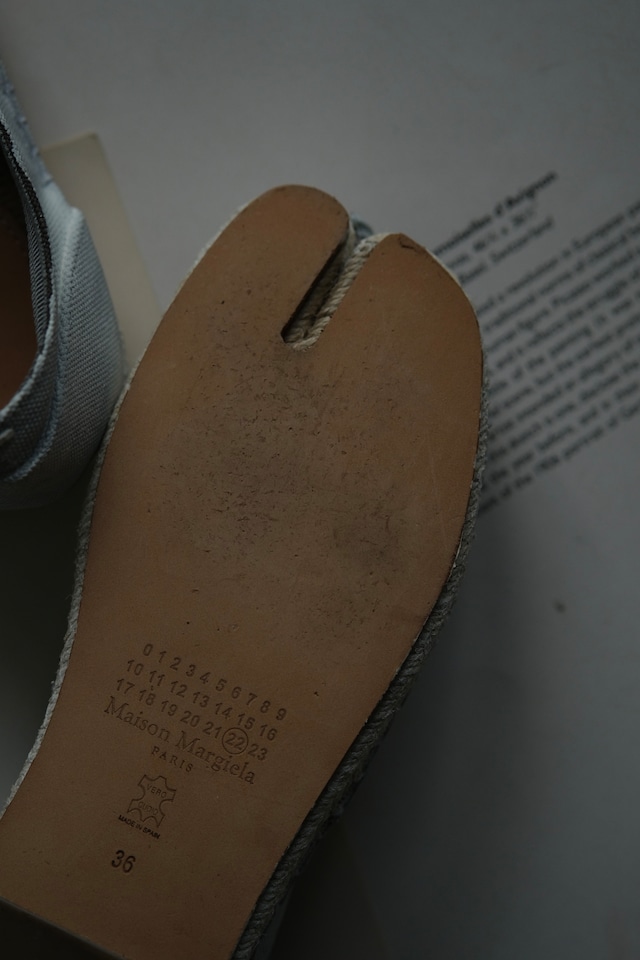 IORI/"Maison Margiela MM22" tabi canvas espadrilles