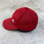 00s MLB OFFICIAL NEW YORK YANKEES DOUBLE MESH CAP - RED