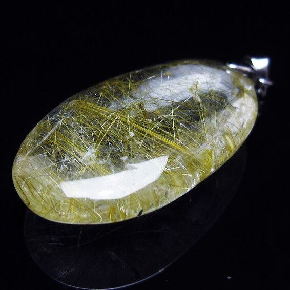 プラチナルチルクォーツ ペンダント 一点物 メール便可 [M便 1/20] 112-13119