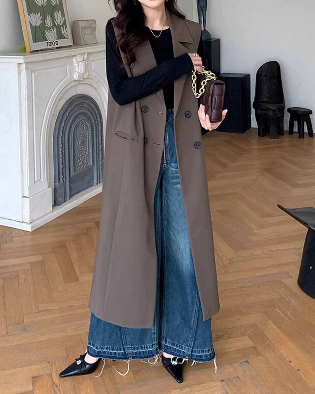 ロングジレベスト A0574 - 2