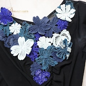 社交ダンス 衣装 トップス ブラウス ブラック系 チャコットロイヤルダンス Chacott ROYAL DANCE 黒 青 緑 花 刺繍 練習 レッスン 伸縮 ストレッチ かわいい 透け感 上品 長袖 ダンス衣装 イベント ステージ ブルー系 グリーン系