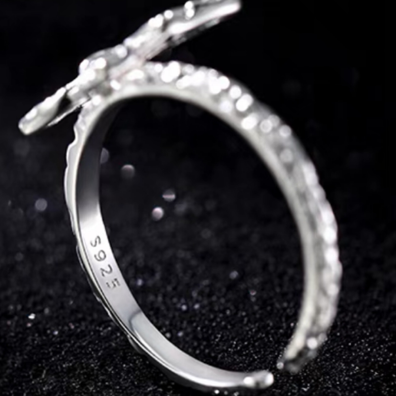 指輪 おしゃれ シルバー 蝶々 リング