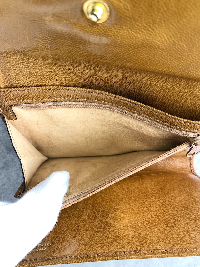 CELINE セリーヌ サルキー 財布 ブラウン 馬車 ジャガード vintage ヴィンテージ オールド ifh2gj