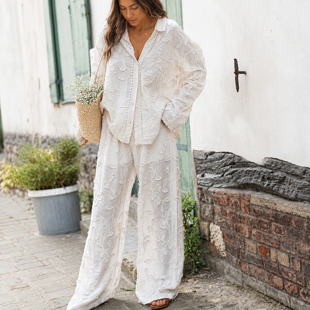 Embroidered Lace Set Up  00054