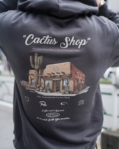 【#Re:room】CACTUS SHOP BACK PRINT SWEAT PARKA［REC868］