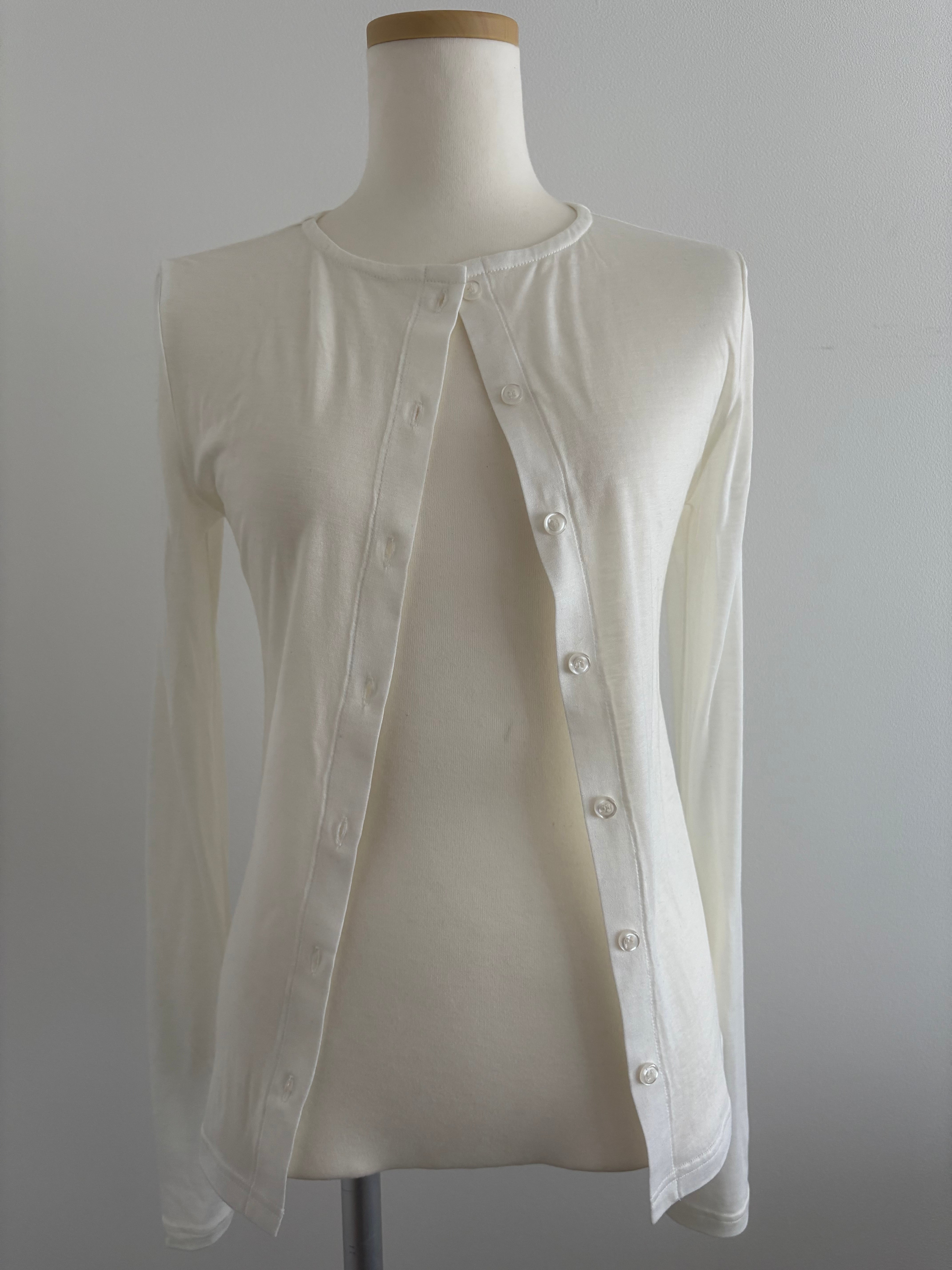 【週末限定値下げ】hholic sheersoftcardigan white sheer soft cardigan | hholic