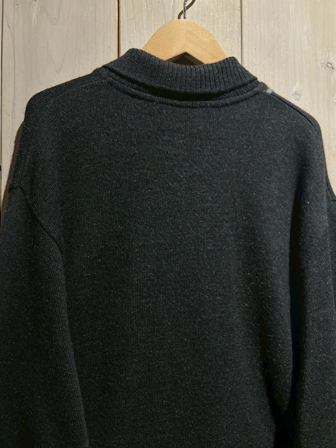 a.k.a.C.a.k.a vintage】Made in Italy Square Design Half Zip Knit