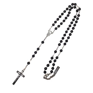 DOLCE&GABBANA black beads necklace "rosary"