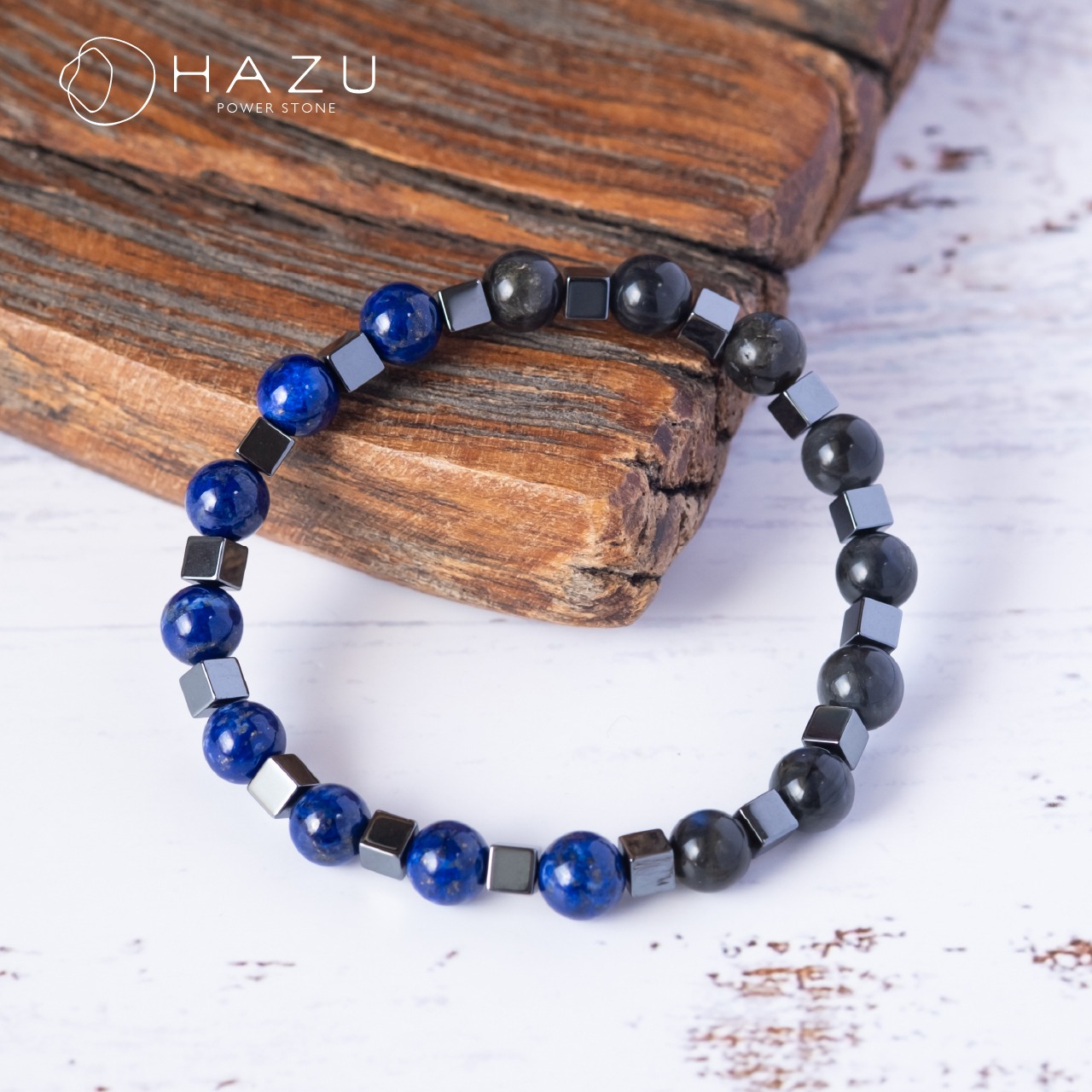 真実を見抜く力と直感力［ラピスラズリ／ブラックラブラドライト／ヘマタイト］