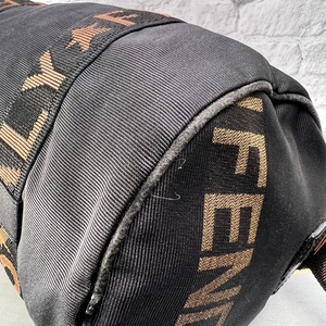 FENDI フェンディ ナイロン ボストンバッグ 黒 A-13838