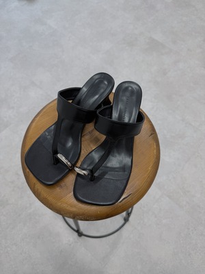 pollex silver ring mule sandal