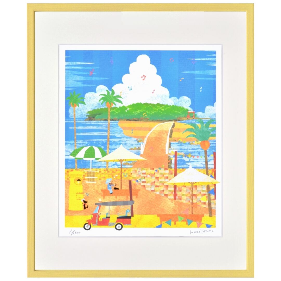 柚木沙弥郎ポスター「型染山羊文暖簾」 Amazon.co.jp: 型染山羊文暖簾