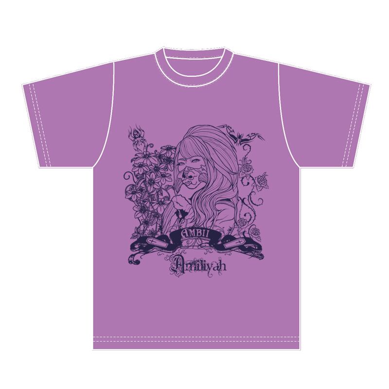 Ambii チャリティー Tシャツ(ラベンダー / チャコール) | Amiliyah