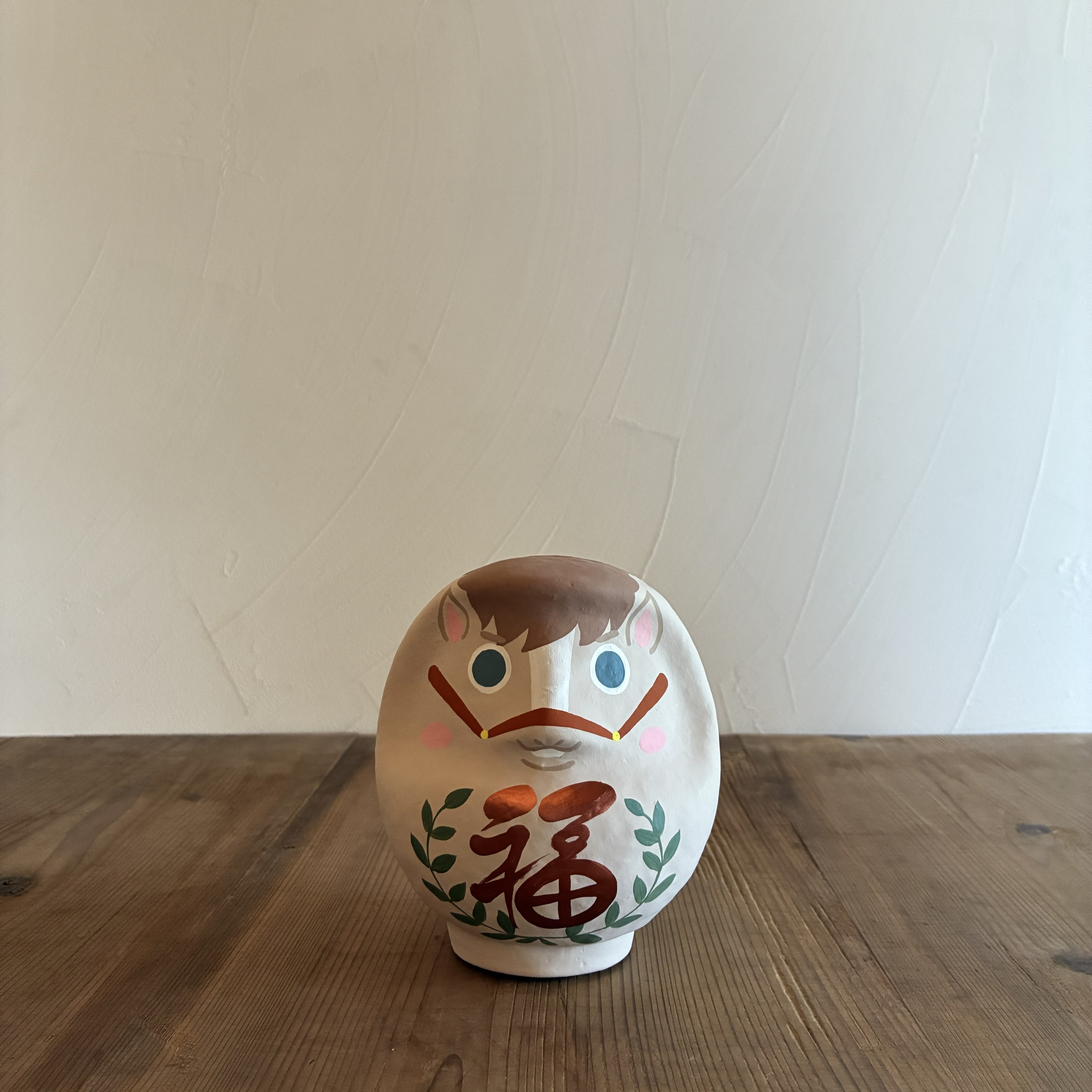 干支だるま 2026 午 うす茶ver.