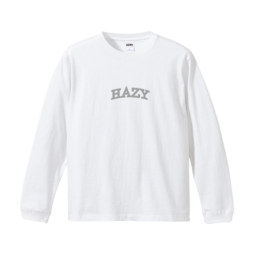 HAZY Medium Logo LongTee ( White / Gray )