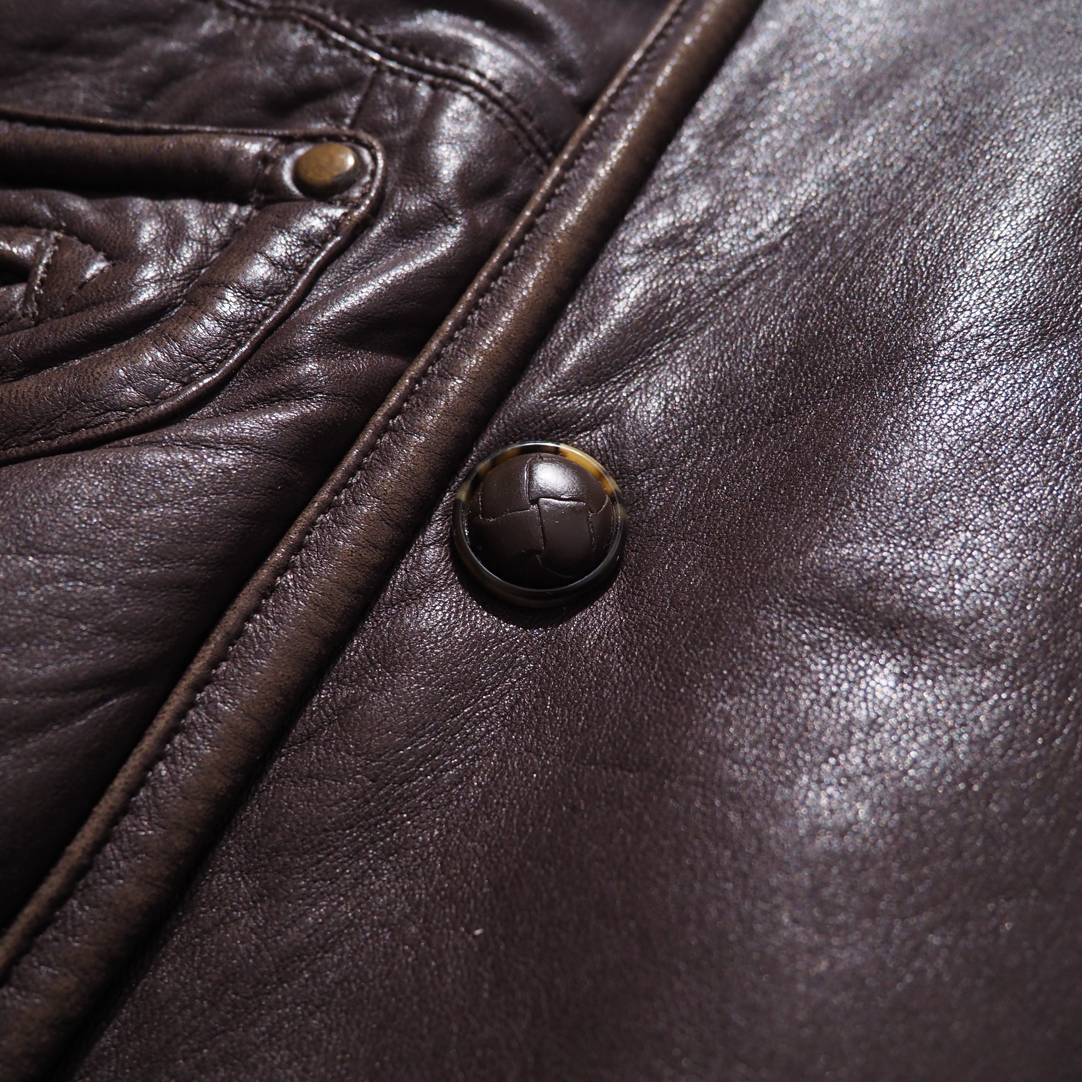 1980s " Monsieur NICOLE " Special N2-A sampling vintage Sheep leather jacket ムッシュニコル N2-A サンプリング レザージャケット