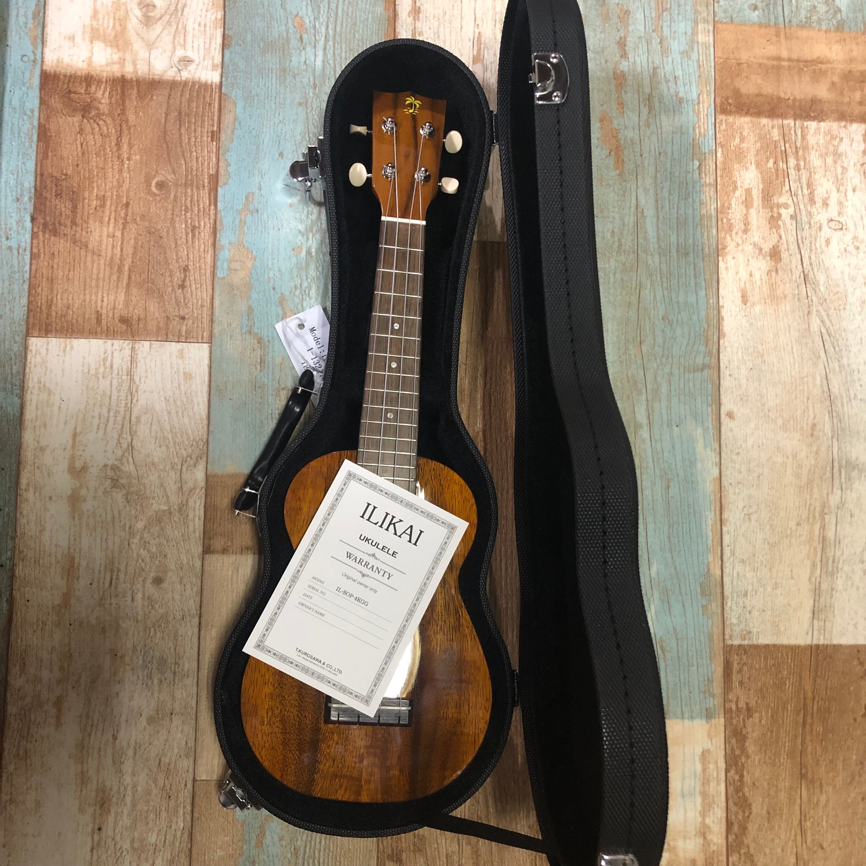 新品 調整済 ilikai ソプラノウクレレ IL-SOP-4KGG オールハワイアンコア単板 | UKULELE DARUMA