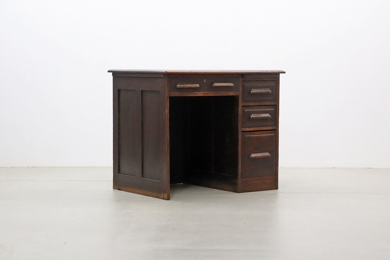 【専用です】アンティーク ☆ ビンテージの引き出し♪ 英国 イギリス オーク材 ヴィンテージ 片袖デスク 引き出し 机 書斎