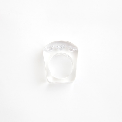 JUTIQU／Timeless Ring 4_7mm zirconia×3