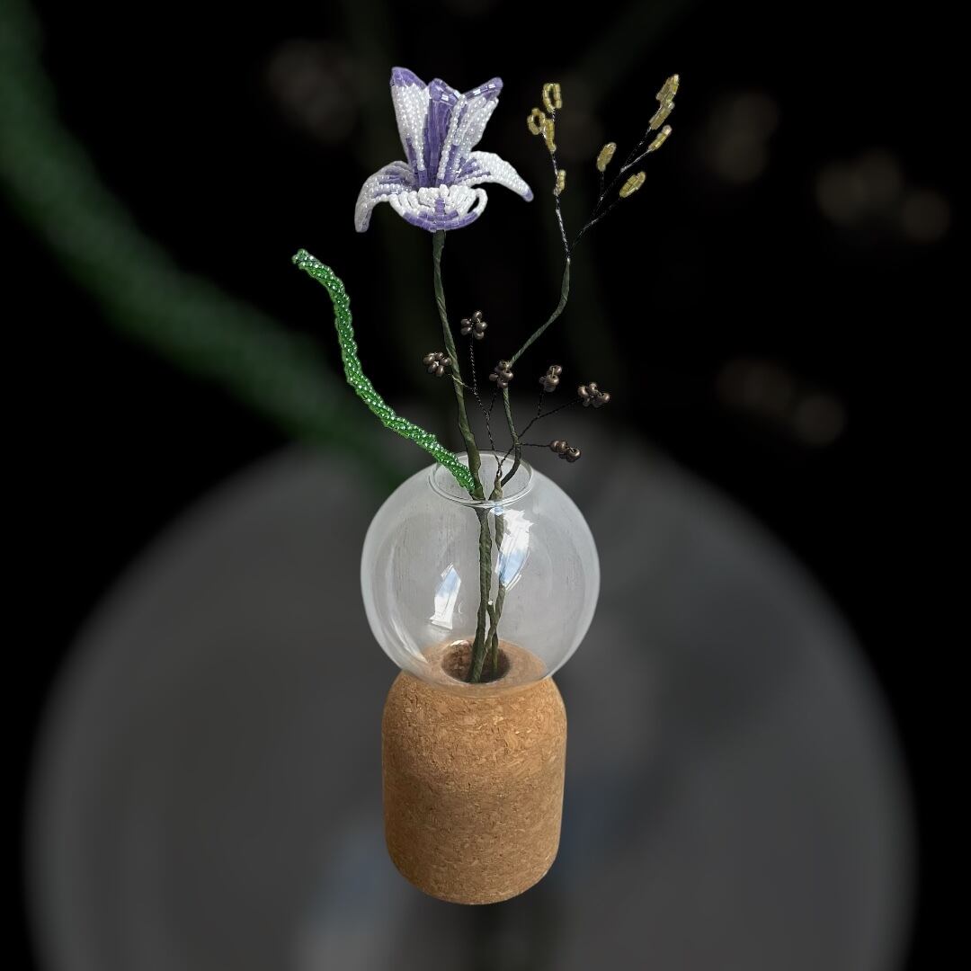 beads flower : purple