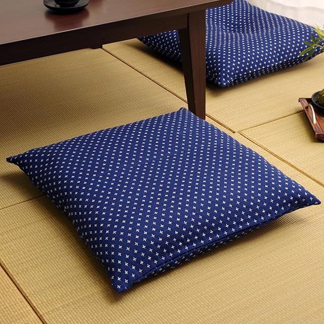 fabrizm 日本製 銘仙判 座布団カバー 55×59cm オックス キャロット