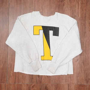 towson state スウェット　XL位/90s リバースウィーブタイプ　バックプリント　カットオフ