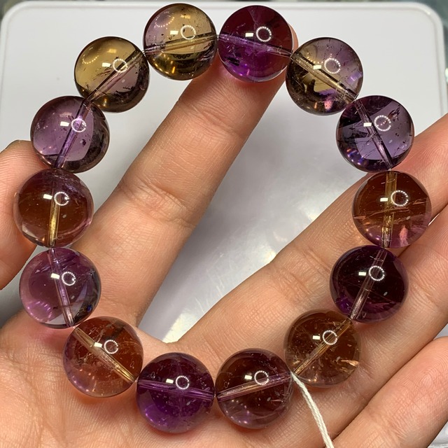 f39極上★大玉！ボリビア産・アメトリンブレスレット