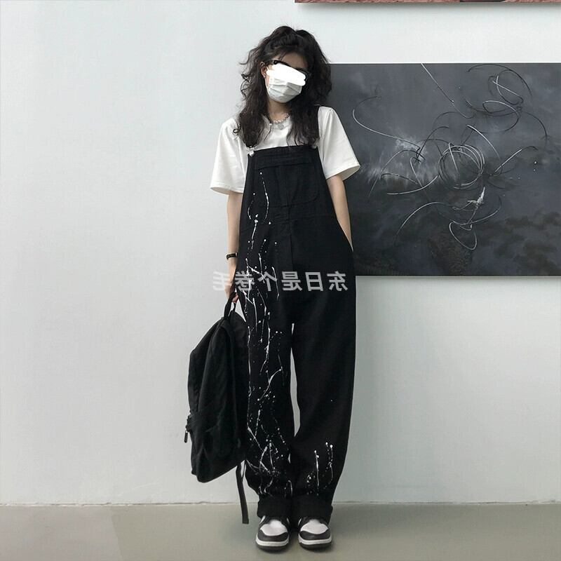 2023 プラスサイズの女性のスプラッシュデニムオーバーオール夏 2023 プラスサイズの女性のスプラッシュデニムオーバーオール夏