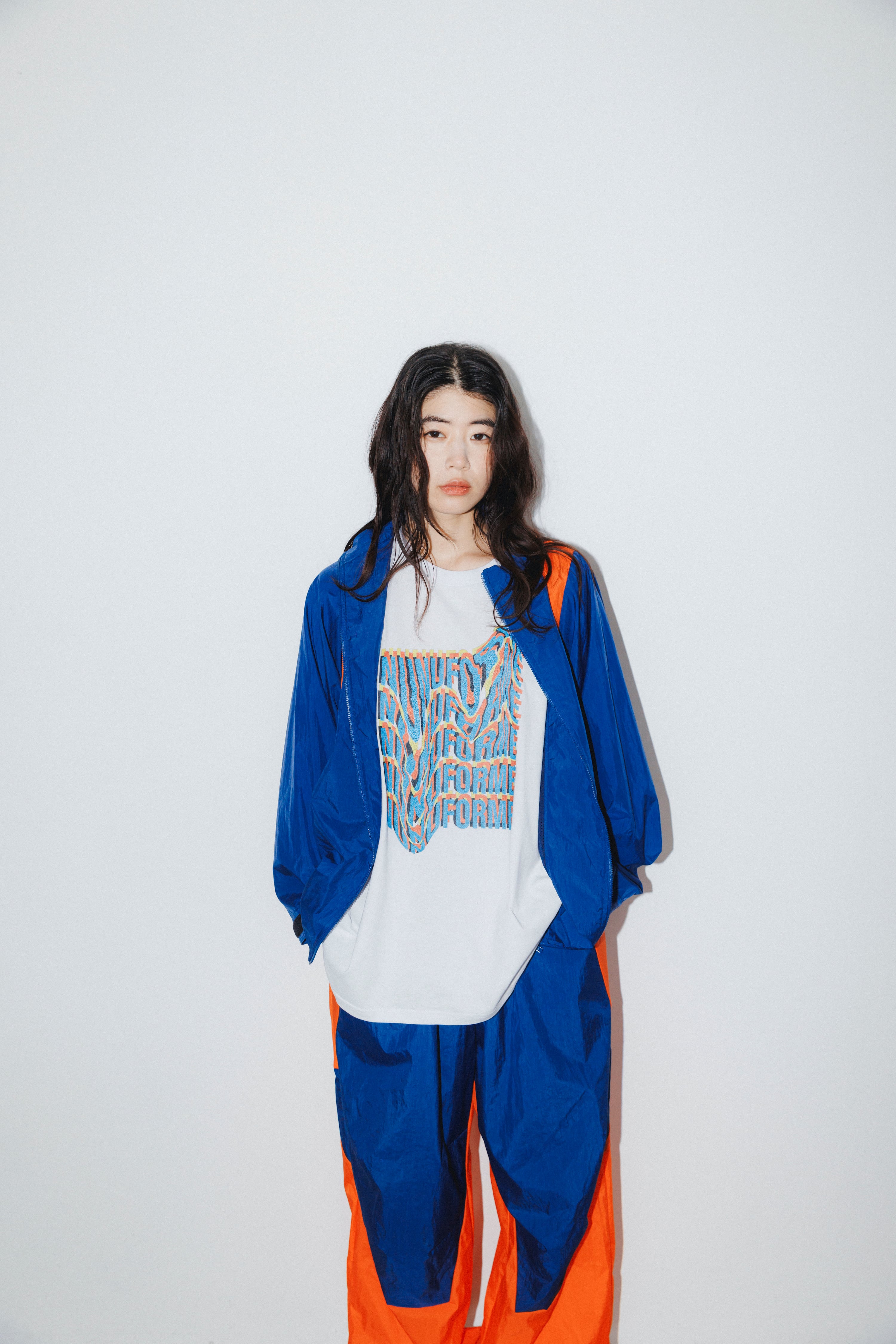 nunuforme 26SS 〉 ニーダーツパンツ / Navy×Orange | 世界の子供服