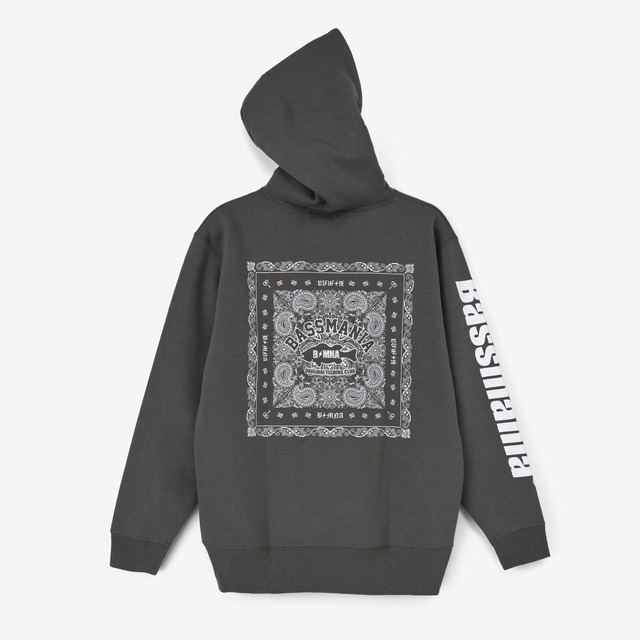 バンダナデザインプルオーバー [D.GRY]