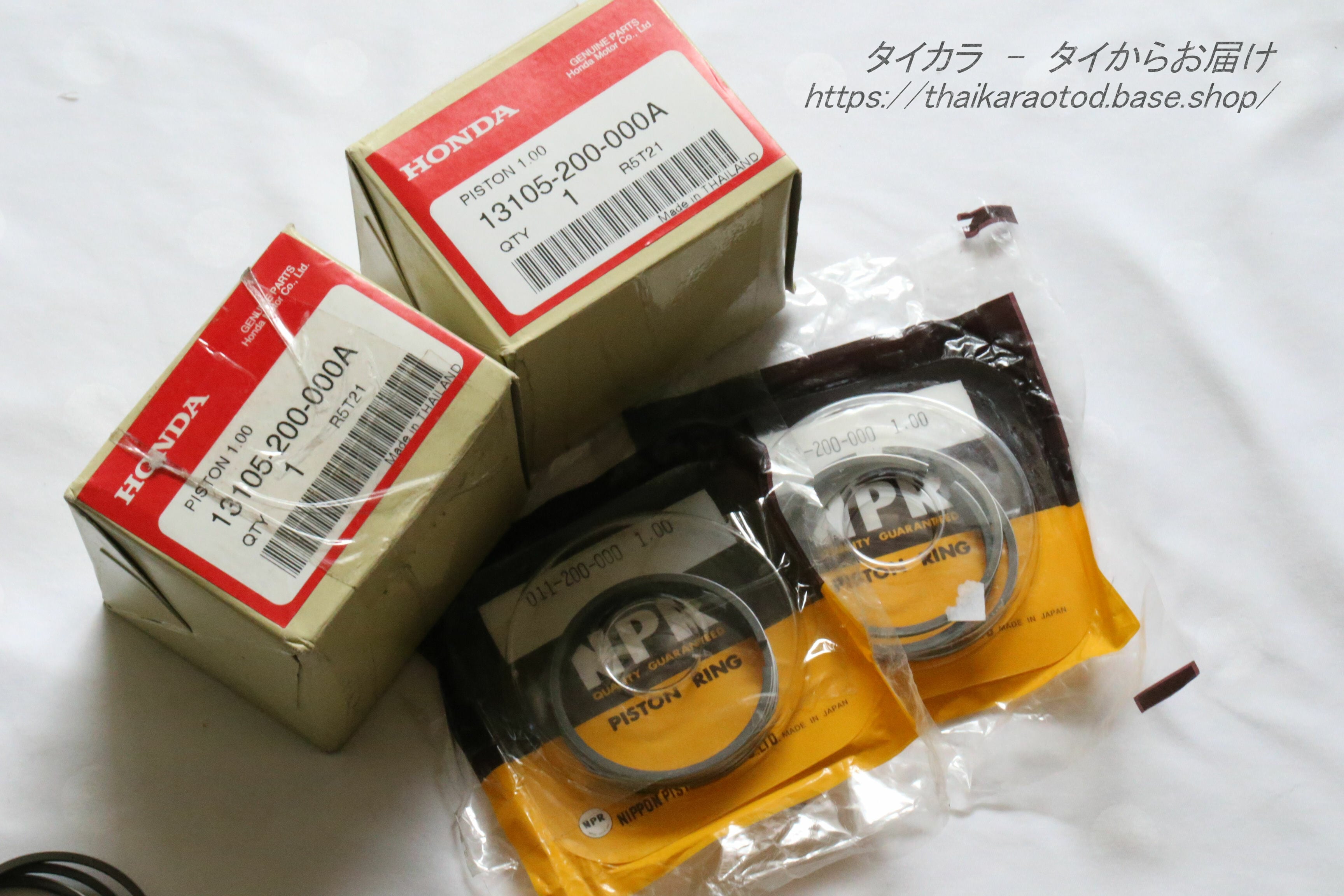 C92 ピストン・ピストンリングセット(+1.00) 純正部品・社外品 C92 ピストン・ピストンリングセット(+1.00) 純正部品・社外品
