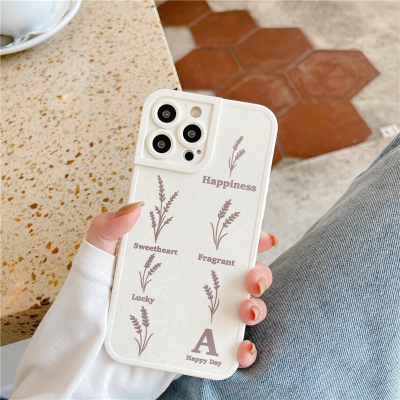 ナチュラル感が可愛い◎麦の穂デザイン スマホケース ND-14466