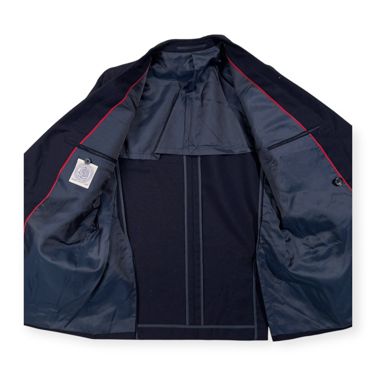 希少 J.PRESS ジェイプレス 金ボタン ダブル ブレザー テーラードジャケット サイズ 165-90-73 /ネイビー/樫山/ビンテージ