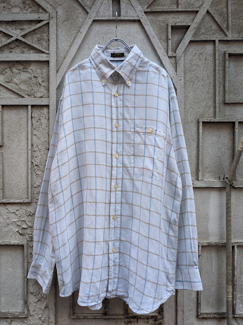 "ORVIS" 100% linen check shirt