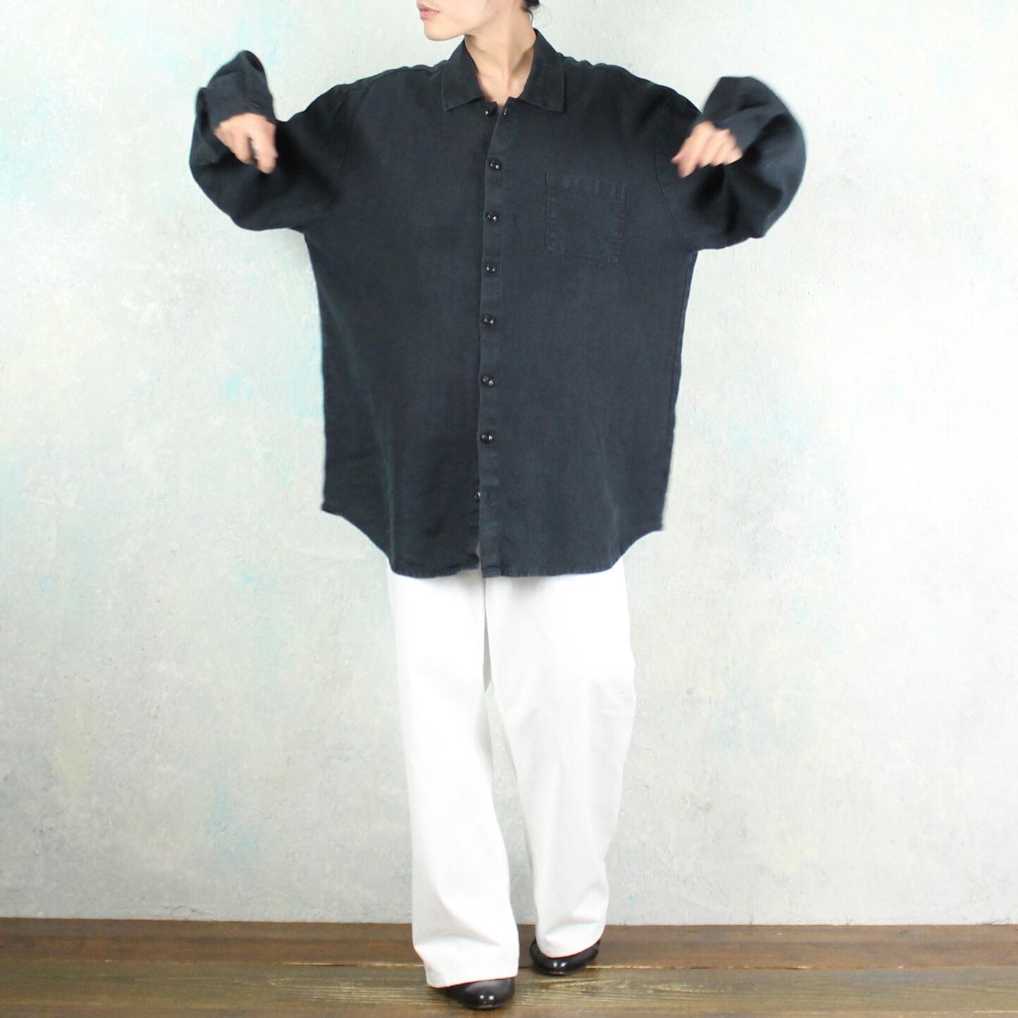 FALILV by FaLiLV オーバーサイズシャツ (PAINTWALL) MADE IN JAPAN】-Reflax-ファブリック バルーンスリーブ