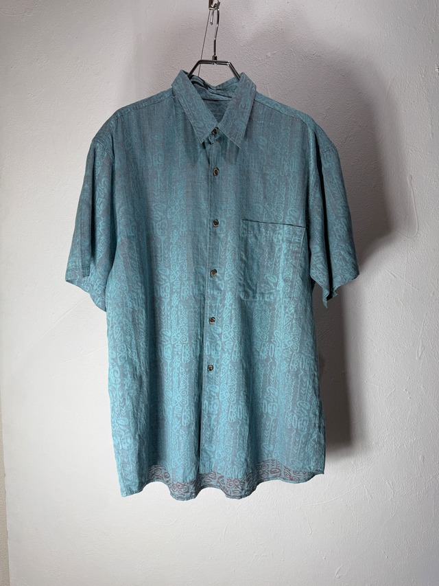 90’s Tribal Jacquard Short Sleeve Shirt