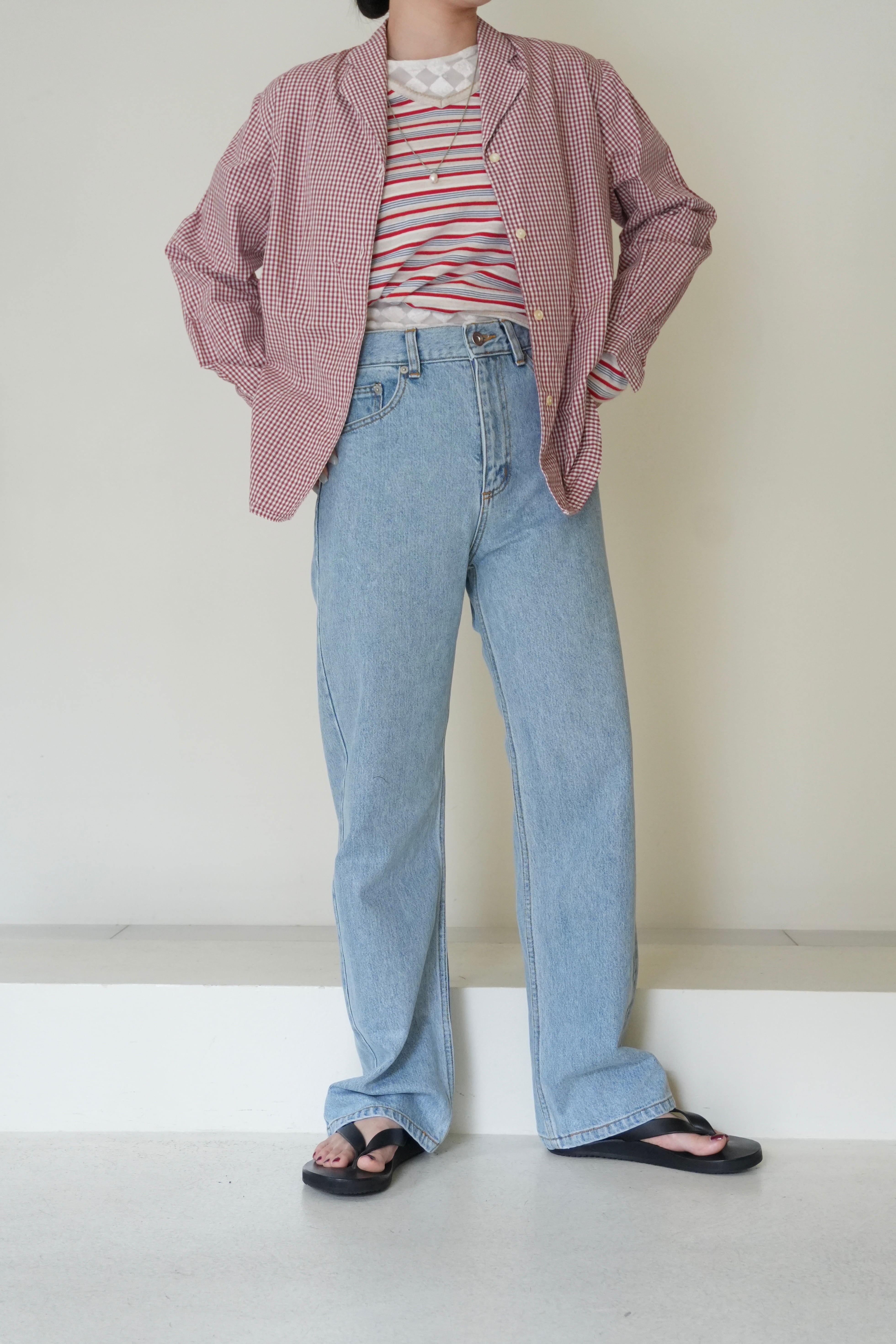 80-90s Check shirt