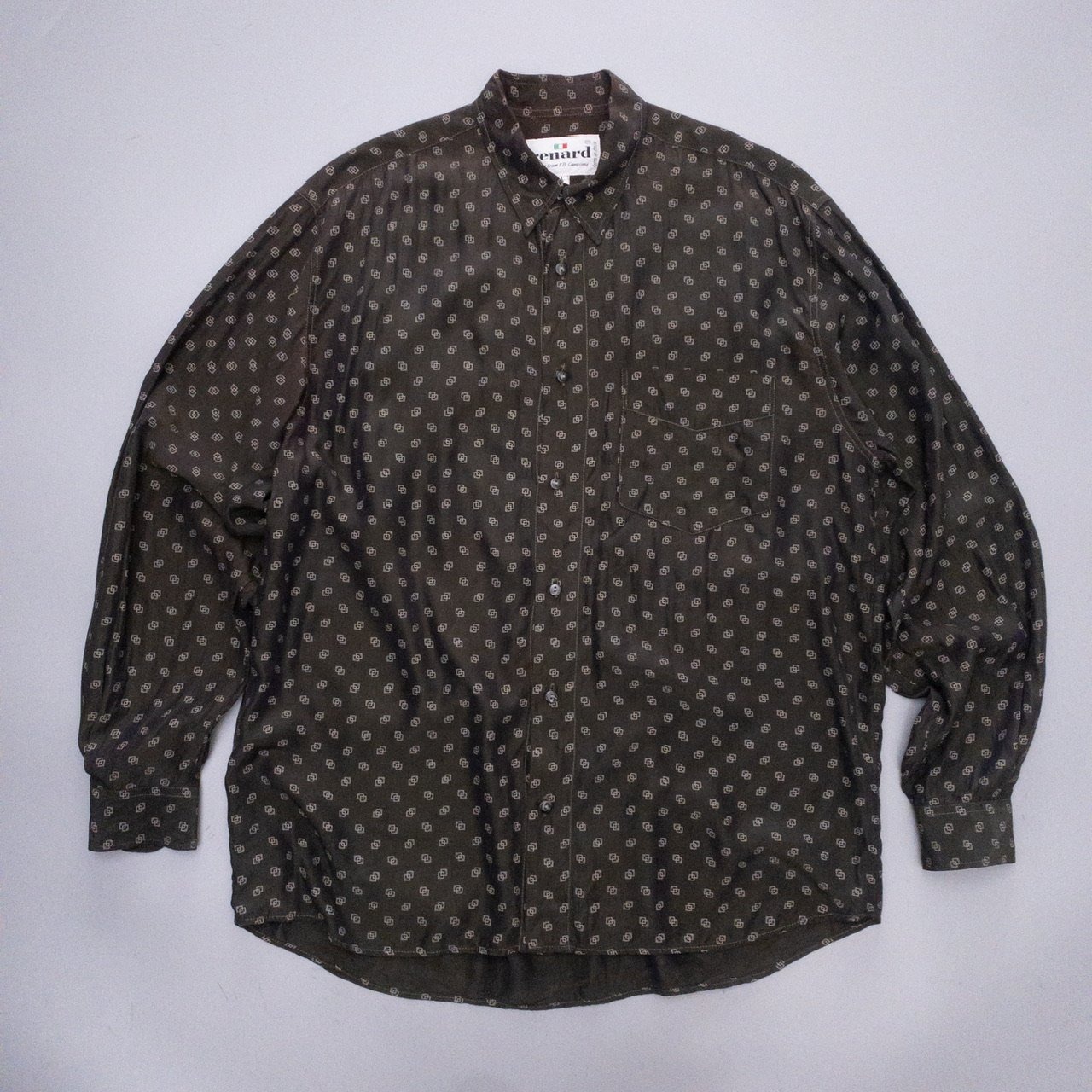 renard Fine Patterned Rayon Shirt