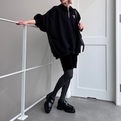 CFT.logo half sweat SH/black-logo white