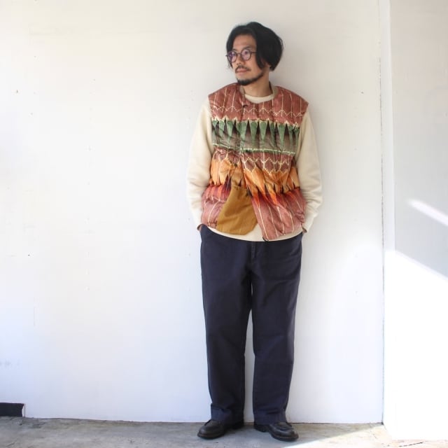 ラスト1点】norbit ダウンベスト Print Middle Layer Down Vest （Red