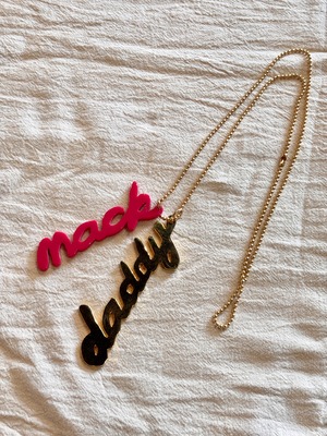00～10s MACKDADDY/Logo Necklace/ロゴネックレス/ゴ－ルド/ピンク/MDY/アクセサリ－/マックダディ－